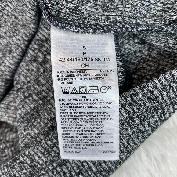 NWT GAP Grey Ribbed Turtleneck Long Sleeve Midi Maxi Casual Dress Small - Picture 6 of 9